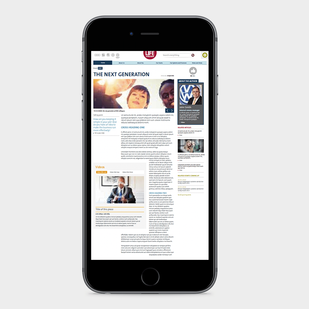 44 Digital Workplace Case Study Volkswagen Group Homepage Mobile